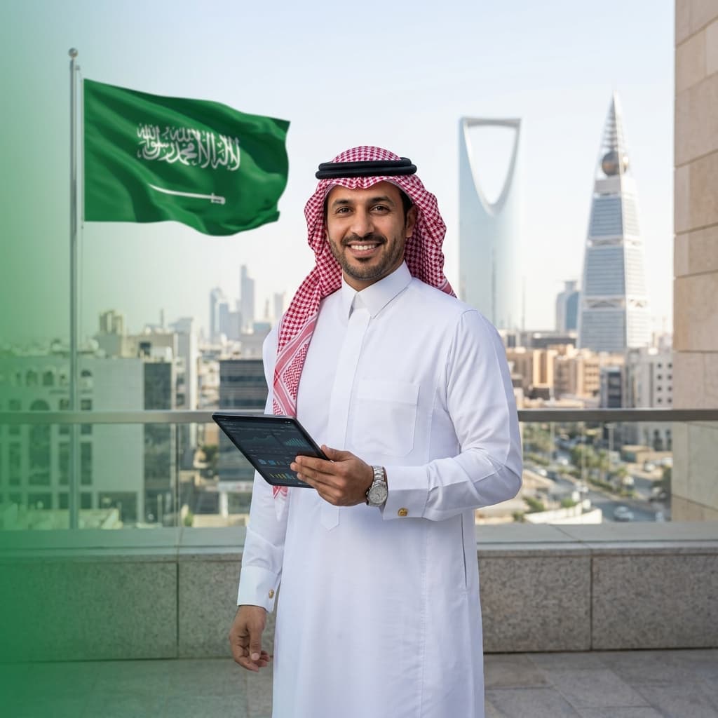 Workers collaborating on daily jobs in Saudi Arabia
